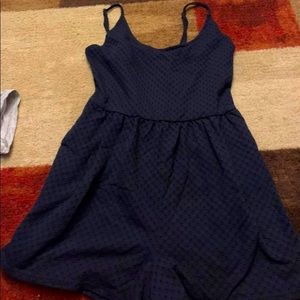 Navy Blue romper with pockets